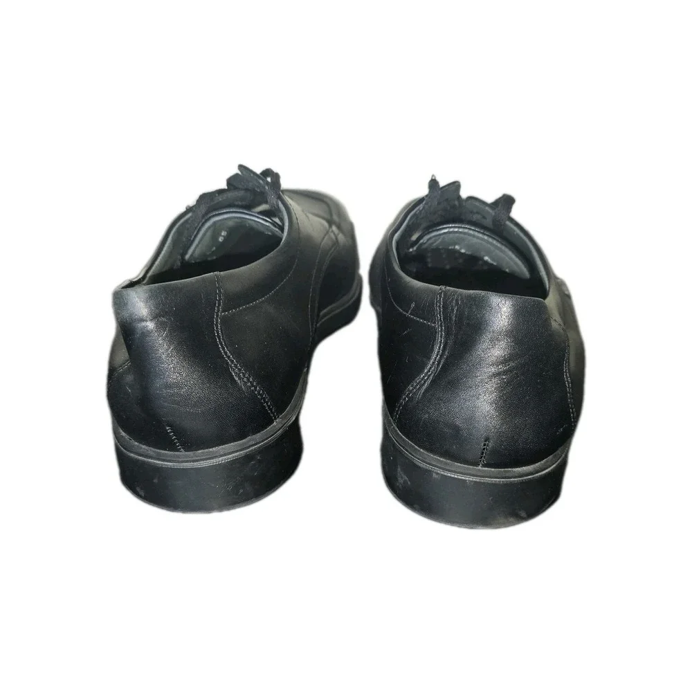 Mephisto Shoes Mens 10.5M Black Leather Lace Up Air Jet Comfort Walking Workwear